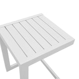 Masuta de exterior Aether din aluminiu, Alb - Antracit, 38x37x53 cm - Alb