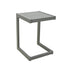 Masuta de exterior Aether din aluminiu, Alb - Antracit, 38x37x53 cm
