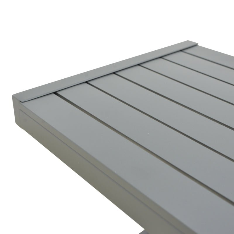 Masuta de exterior Aether din aluminiu, Alb - Antracit, 38x37x53 cm - Antracit