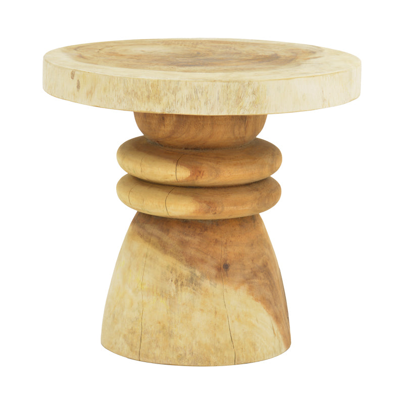 Nuc | SKU: 422-000011 | Măsuță laterală Bolemo, Nuc, Ø50x45 cm, varianta Nuc, produs pentru amenajarea locuinței, disponibil online în România la CasaMob
