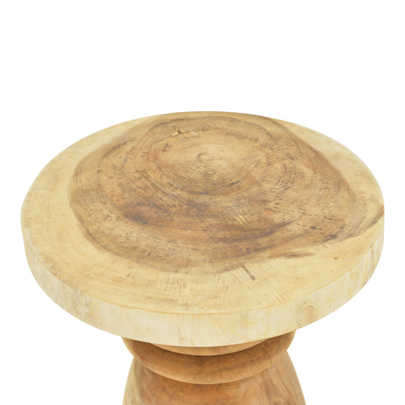 Nuc | SKU: 422-000011 | Măsuță laterală Bolemo, Nuc, Ø50x45 cm, varianta Nuc, produs pentru amenajarea locuinței, disponibil online în România la CasaMob