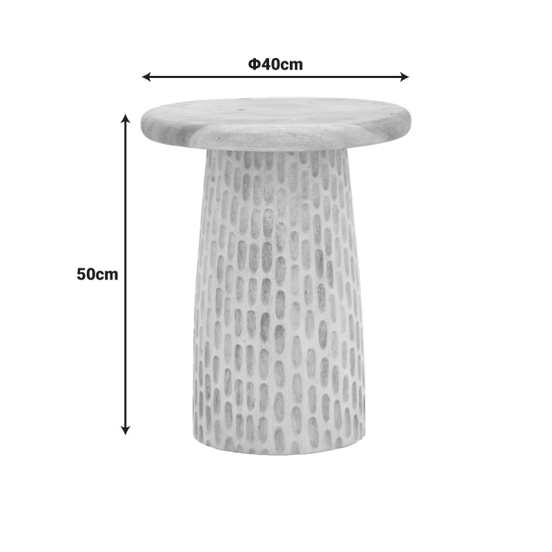 Natur | SKU: 422-000010 | Măsuță laterală Cortney, Natur, Ø40x50 cm, varianta Natur, produs pentru amenajarea locuinței, disponibil online în România la CasaMob