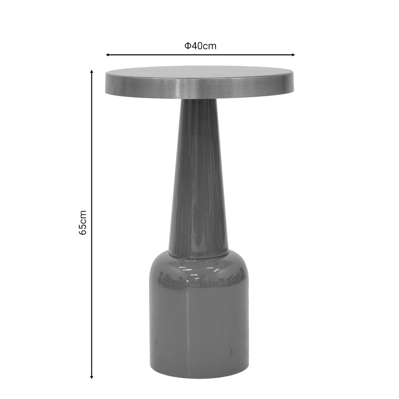 Masuta laterala Easyful metal, aurie, 40x40x65 cm