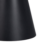 Masuta laterala Fabrin piatra sinterizata neagra cu metal, negru, 50x50x46 cm