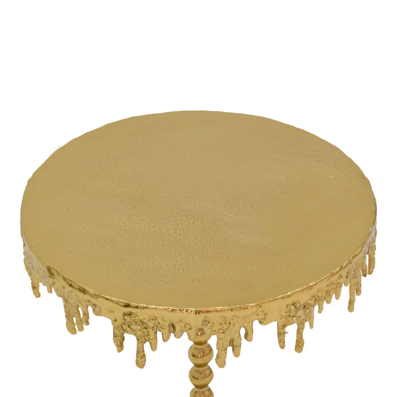 Masuta laterala Fropio metal, auriu, 40x40x44 cm