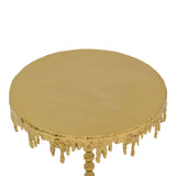 Masuta laterala Fropio metal, auriu, 40x40x44 cm