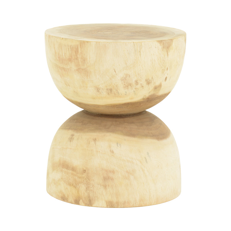 Natur | SKU: 422-000006 | Măsuță laterală Hourglass, Ø40x45 cm, varianta Natur, produs pentru amenajarea locuinței, disponibil online în România la CasaMob