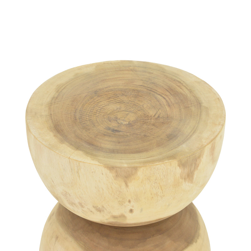 Natur | SKU: 422-000006 | Măsuță laterală Hourglass, Ø40x45 cm, varianta Natur, produs pentru amenajarea locuinței, disponibil online în România la CasaMob