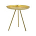 Masuta laterala Jacksie metal, auriu, 51x51x54 cm