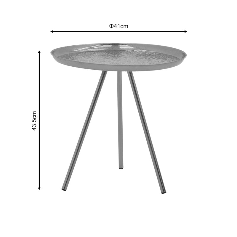 Masuta laterala Jacksie metal, auriu, 51x51x54 cm