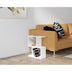 Masuta laterala Lays, Alb, 45x51,4x17 cm