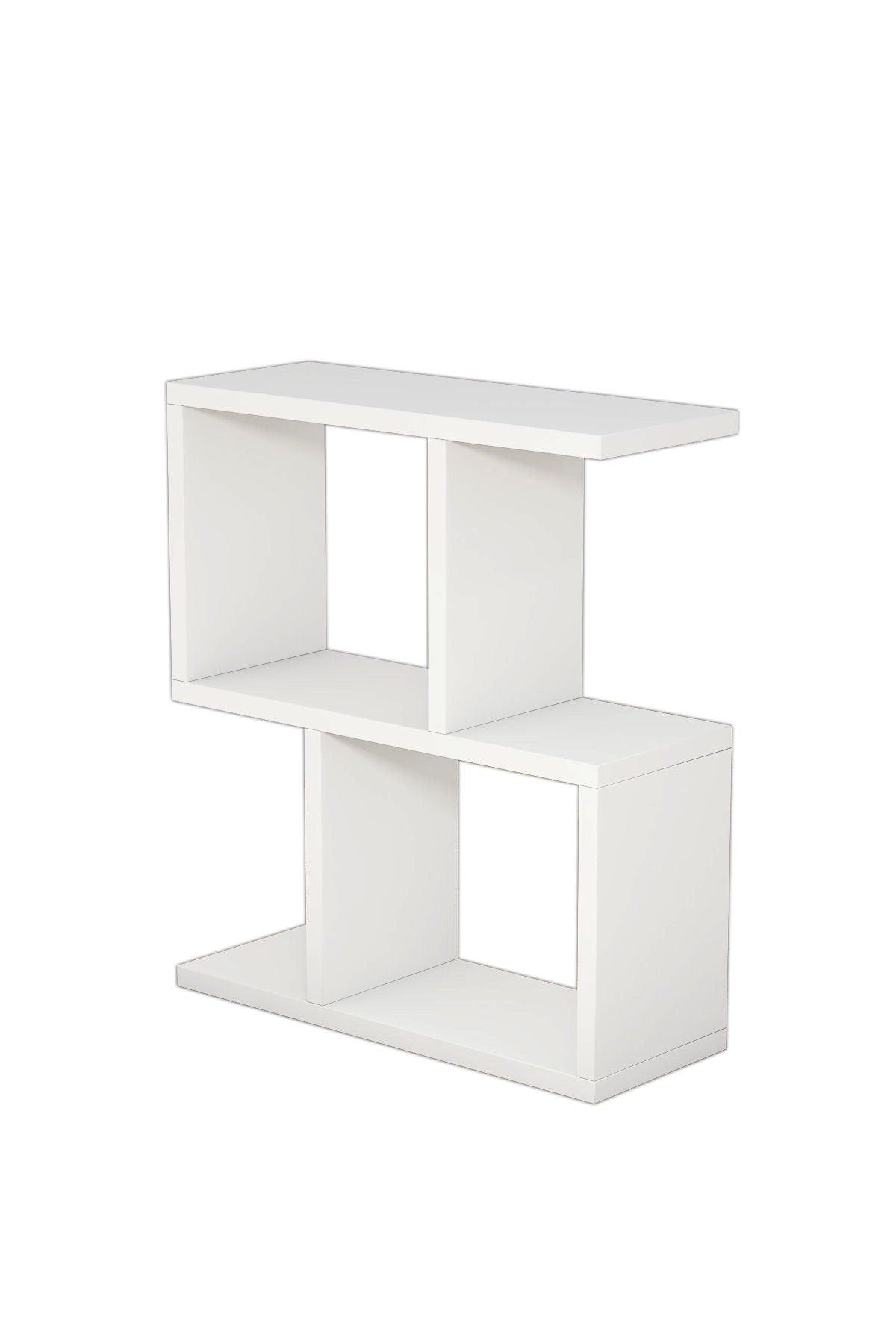 Masuta laterala Lays, Alb, 45x52x17 cm