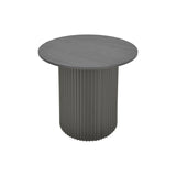 Masuta laterala Dovel, MDF si metal, D50x50 cm - Negru