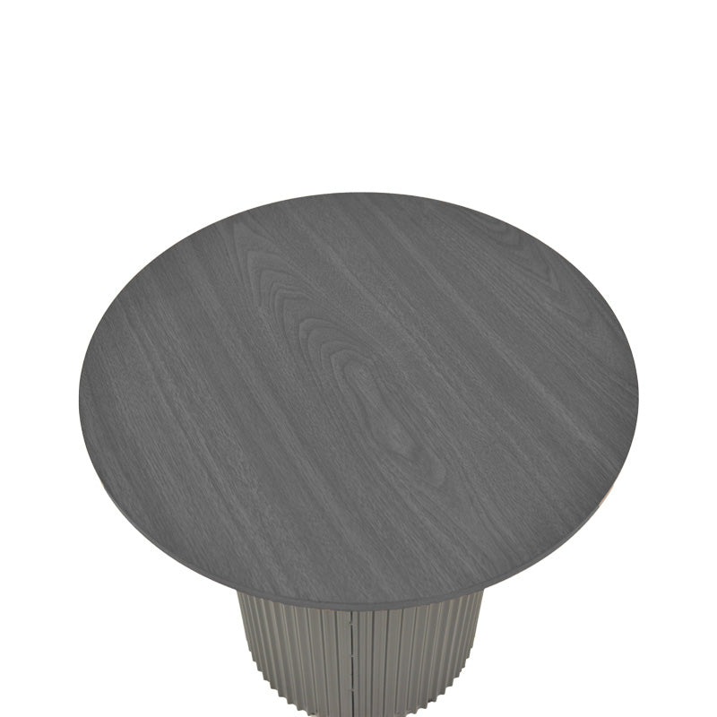 Masuta laterala Dovel, MDF si metal, D50x50 cm - Negru