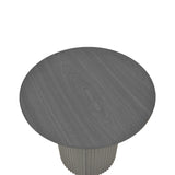 Masuta laterala Dovel, MDF si metal, D50x50 cm - Negru