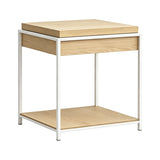 Măsuță laterală Odar, cu depozitare, Diverse culori, 51x51x60 cm - Stejar - Alb | SKU: 431-000009 | Măsuță laterală Odar, cu depozitare, 51x51x60 cm, varianta Stejar - Alb, produs pentru amenajarea locuinței, disponibil online în România la CasaMob