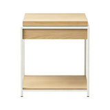 Măsuță laterală Odar, cu depozitare, Diverse culori, 51x51x60 cm - Stejar - Alb | SKU: 431-000009 | Măsuță laterală Odar, cu depozitare, 51x51x60 cm, varianta Stejar - Alb, produs pentru amenajarea locuinței, disponibil online în România la CasaMob