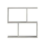 Masuta laterala Wesmol cu raft, Gri cu efect marmura, 50x20x50 cm - Gri