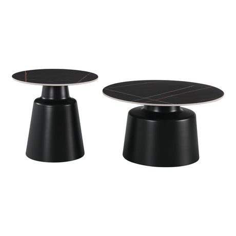 Mese de cafea Dualis, Set 2 piese, 70x70x38 cm