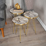 Măsuțe laterale Wakmi, Set 3 piese, 33x33x55 cm - Măsuțe laterale Wakmi, Set 3 piese, 33x33x55 cm
