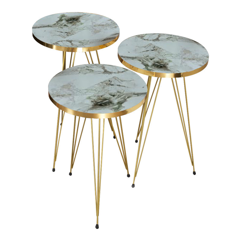 Măsuțe laterale Wakmi, Set 3 piese, 33x33x55 cm - Măsuțe laterale Wakmi, Set 3 piese, 33x33x55 cm - 321-000069