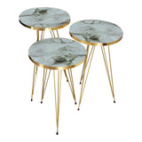 Măsuțe laterale Wakmi, Set 3 piese, 33x33x55 cm - Măsuțe laterale Wakmi, Set 3 piese, 33x33x55 cm - 321-000069