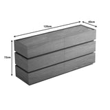 Comoda Sonlen, MDF si melamina, 120x40x72 cm - Stejar