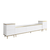 Comoda Tv Imag, Marmura, Alb, 180x35x45.2 cm - Alb