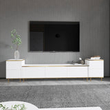 Comoda Tv Imag, Marmura, Alb, 180x35x45.2 cm - Alb