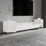 Comoda Tv Imag, Marmura, Alb, 180x35x45.2 cm - Marmura