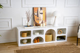 Mobila Lorin, Alb - Antracit, 160x40x51 cm