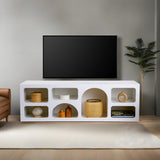 Mobila Lorin, Alb - Antracit, 160x40x51 cm