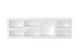 Mobila Lorin, Alb - Antracit, 160x40x51 cm