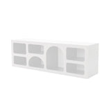 Mobila Lorin, Alb - Antracit, 160x40x51 cm