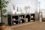 Mobila Lorin, Alb - Antracit, 160x40x51 cm