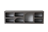 Mobila Lorin, Alb - Antracit, 160x40x51 cm