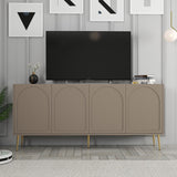 Mobila Lyon 80, Atlas, Gold - Cream Gold, 180x35 cm - Atlas Gold