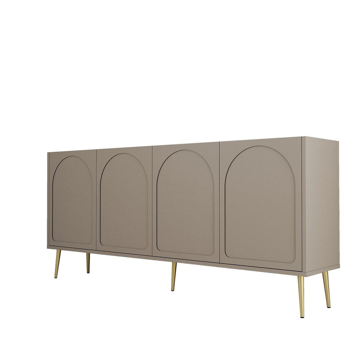 Mobila Lyon 80, Atlas, Gold - Cream Gold, 180x35 cm - Atlas Gold