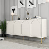 Mobila Lyon 80, Atlas, Gold - Cream Gold, 180x35 cm - Cream Gold