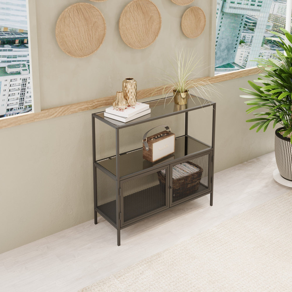 Mobilă Tatu, 80x30 cm - Negru_706CLN1180