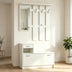 Alb | SKU: 431-000001 | Mobilier de hol cu oglindă Jentia, 100x24x186 cm, varianta Alb, produs pentru amenajarea locuinței, disponibil online în România la CasaMob