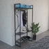 Mobilier de hol cu suport metalic Levento, Metal și Lemn, 88x34x180 cm