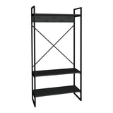 Mobilier de hol cu suport metalic Levento, Metal și Lemn, 88x34x180 cm
