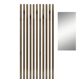 Mobilier de intrare cu oglinda si Riflaj Arika, Sonoma, 100x37x200 cm
