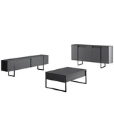 Mobilier de Lux, 160x35 cm - Anthracite Black