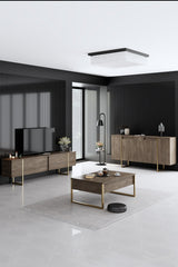 Mobilier de Lux, 160x35 cm - Walnut Gold