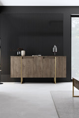 Mobilier de Lux, 160x35 cm - Walnut Gold