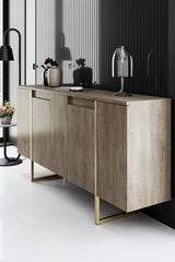 Mobilier de Lux, 160x35 cm - Walnut Gold