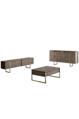 Mobilier de Lux, 160x35 cm - Walnut Gold