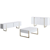 Mobilier de Lux, 160x35 cm - White Gold